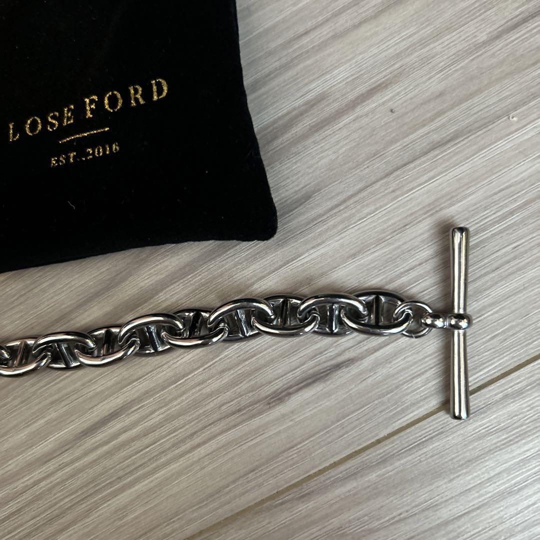 LOSE FORD シルバー チェーンブレスレット