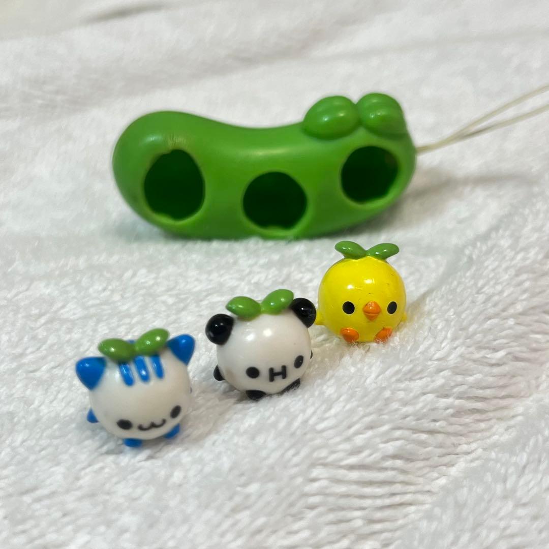 当時物】まめなかま 枝豆 ストラップ - メルカリ