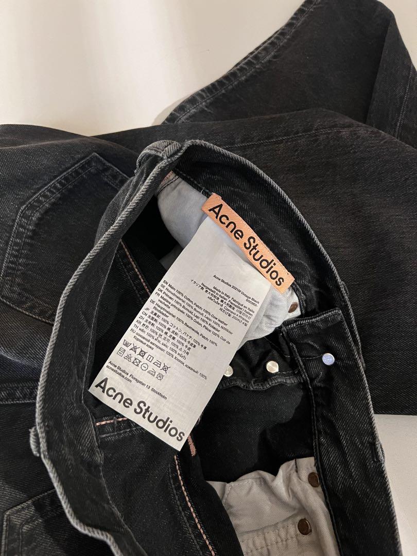 Acne Studios ルーズフィットジーンズ2021M ブラック