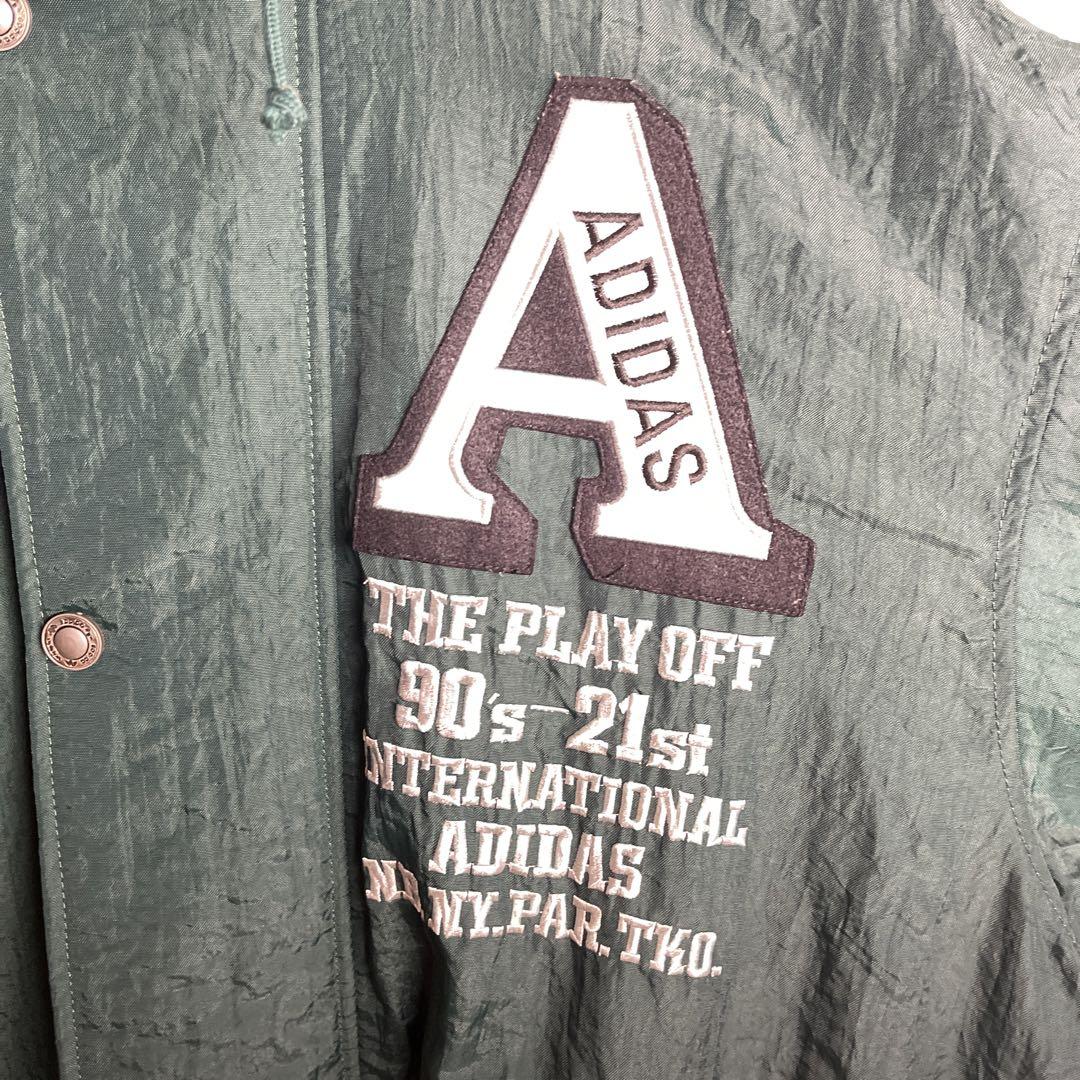 デサント製 90s アディダス adidas ベンチコート 銀タグ ヴィンテージ