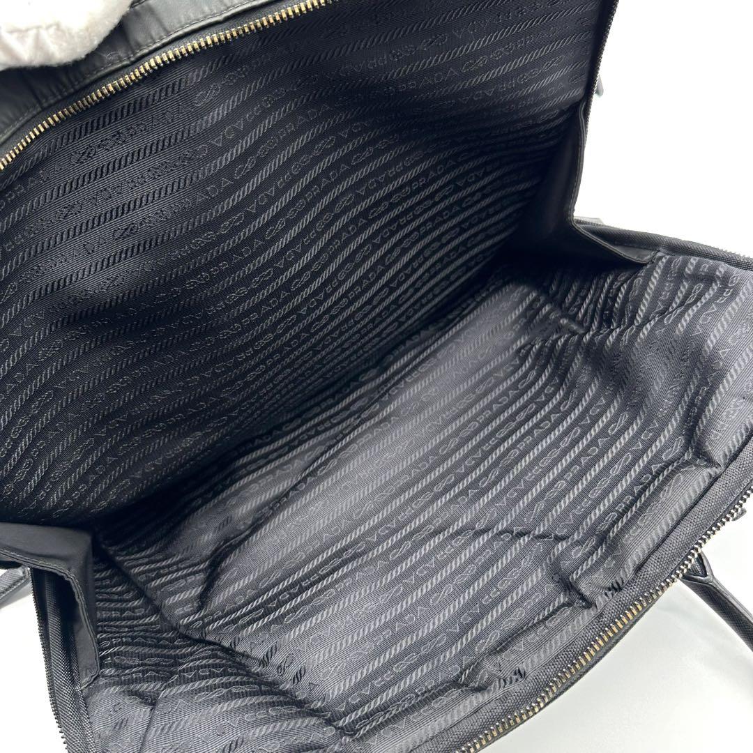 【美品】 PRADA プラダ ビジネスバッグ ブリーフケース 2way ブラック