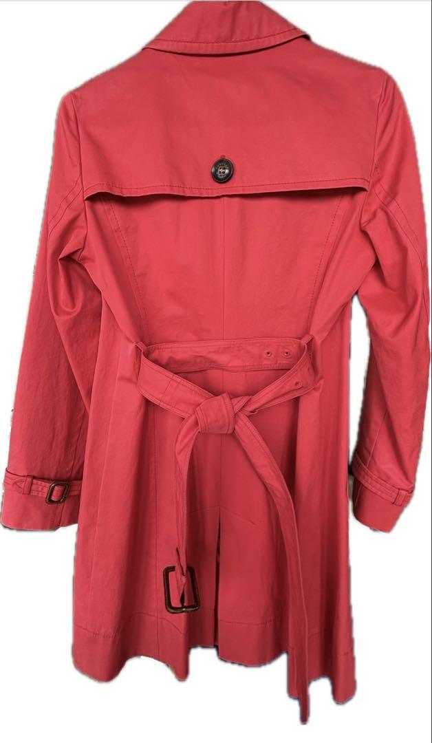 Max Mara Weekend赤トレンチコート ウエストベルト付き - メルカリ