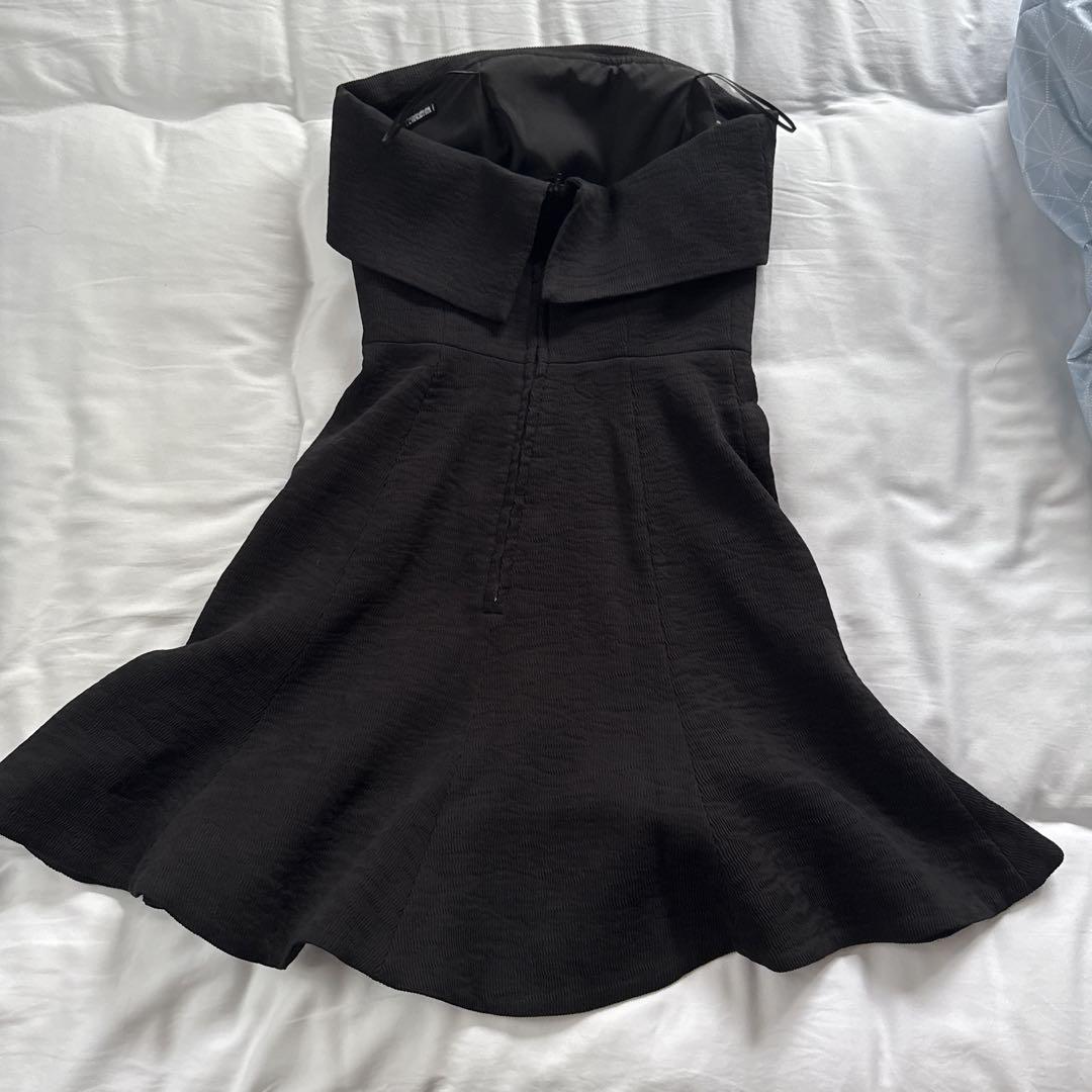 C/MEO COLLECTIVE ブラックノースリーブワンピース S