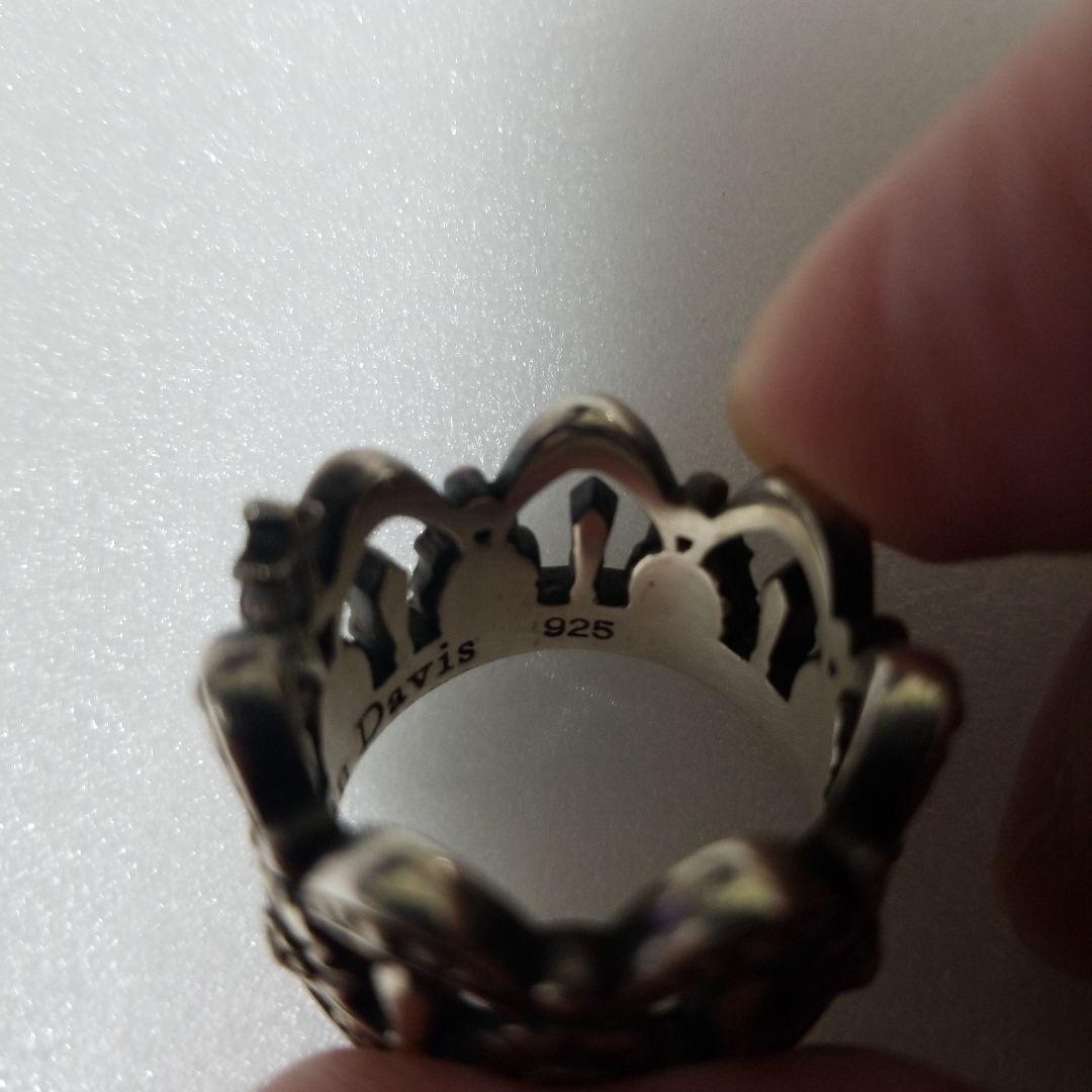 超安い品質 Justin アクセサリー 18号 シルバーリング クラウンリング Davis アクセサリー