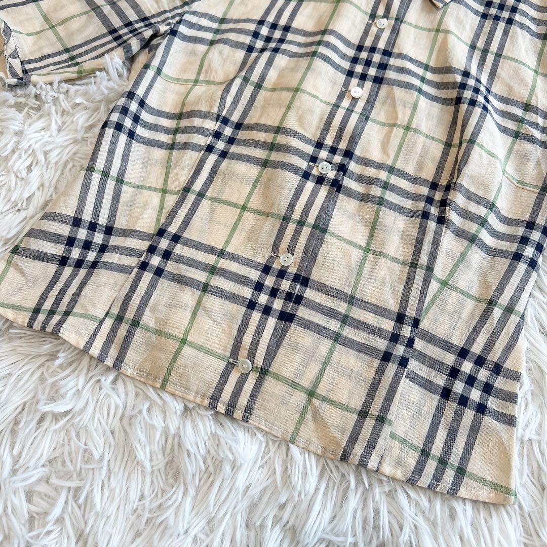 美品 BURBERRY バーバリー ブルーレーベル ノバチェック柄 半袖