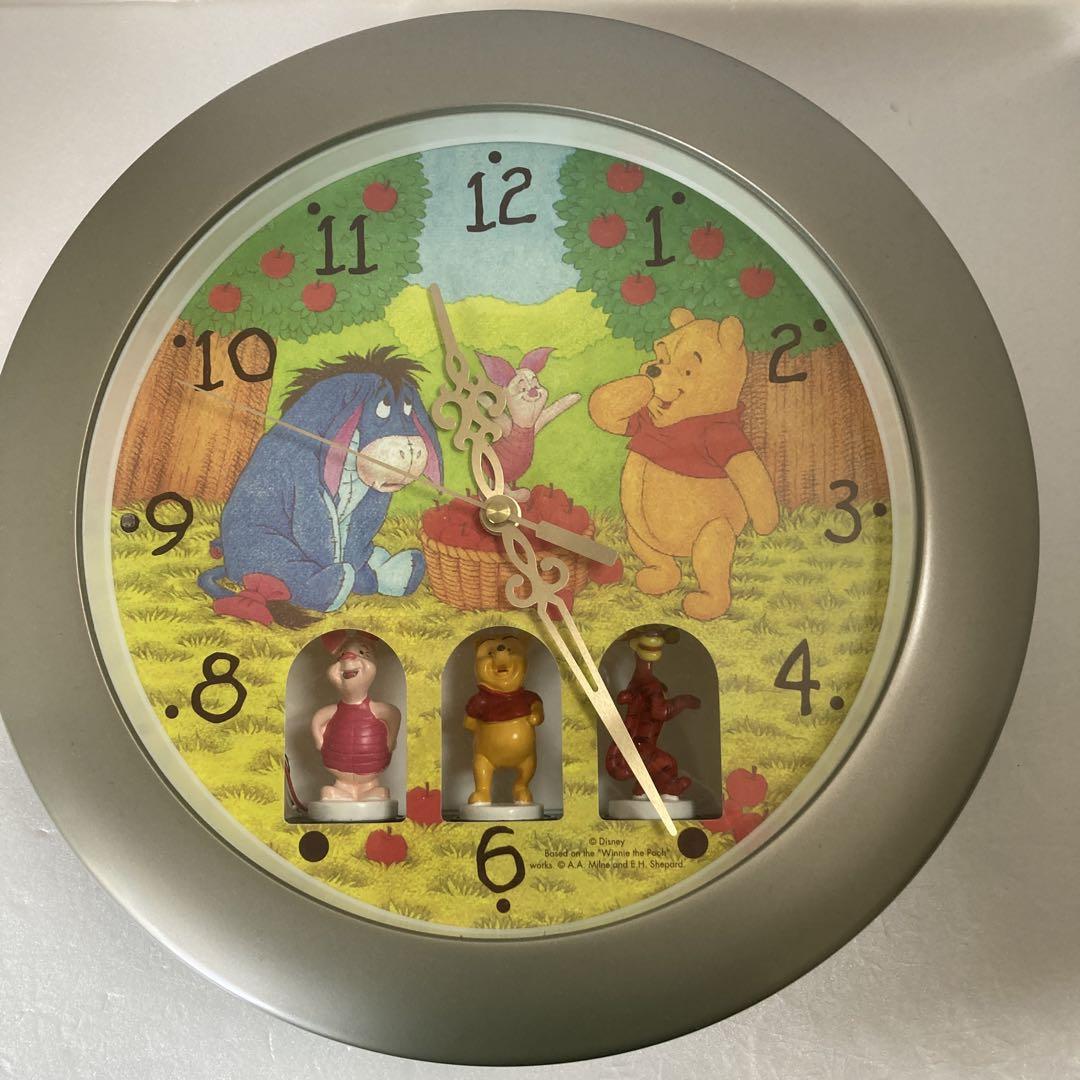 ディズニー くまのプーさん からくり時計 (壁掛けタイプ) レトロ