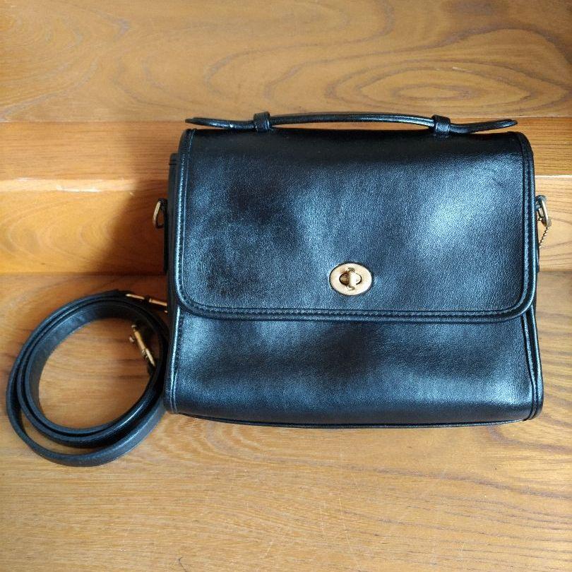 【最終価格】オールドコーチ ショルダーバッグ 2way 黒 アメリカ製 【最終価格】オールドコーチ ショルダーバッグ 2way 黒 アメリカ製