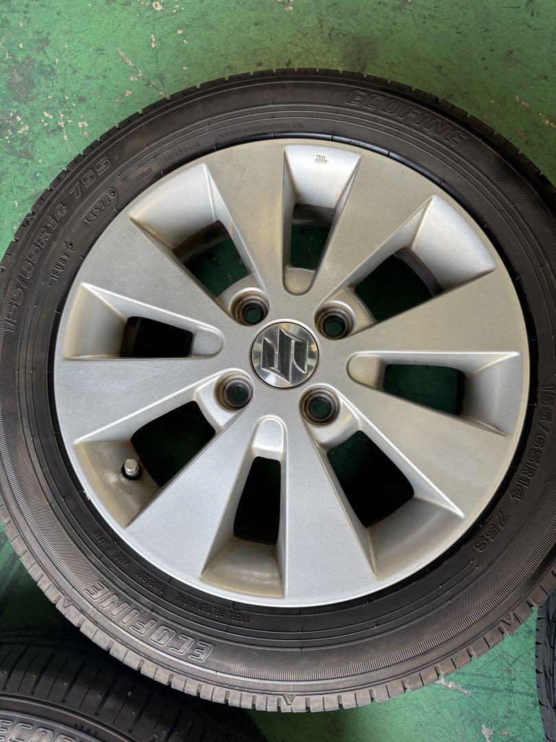 スズキ ワゴンR 純正 14インチ 155/65R14 タイヤ ホイール