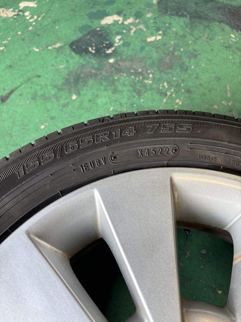 スズキ ワゴンR 純正 14インチ 155/65R14 タイヤ ホイール