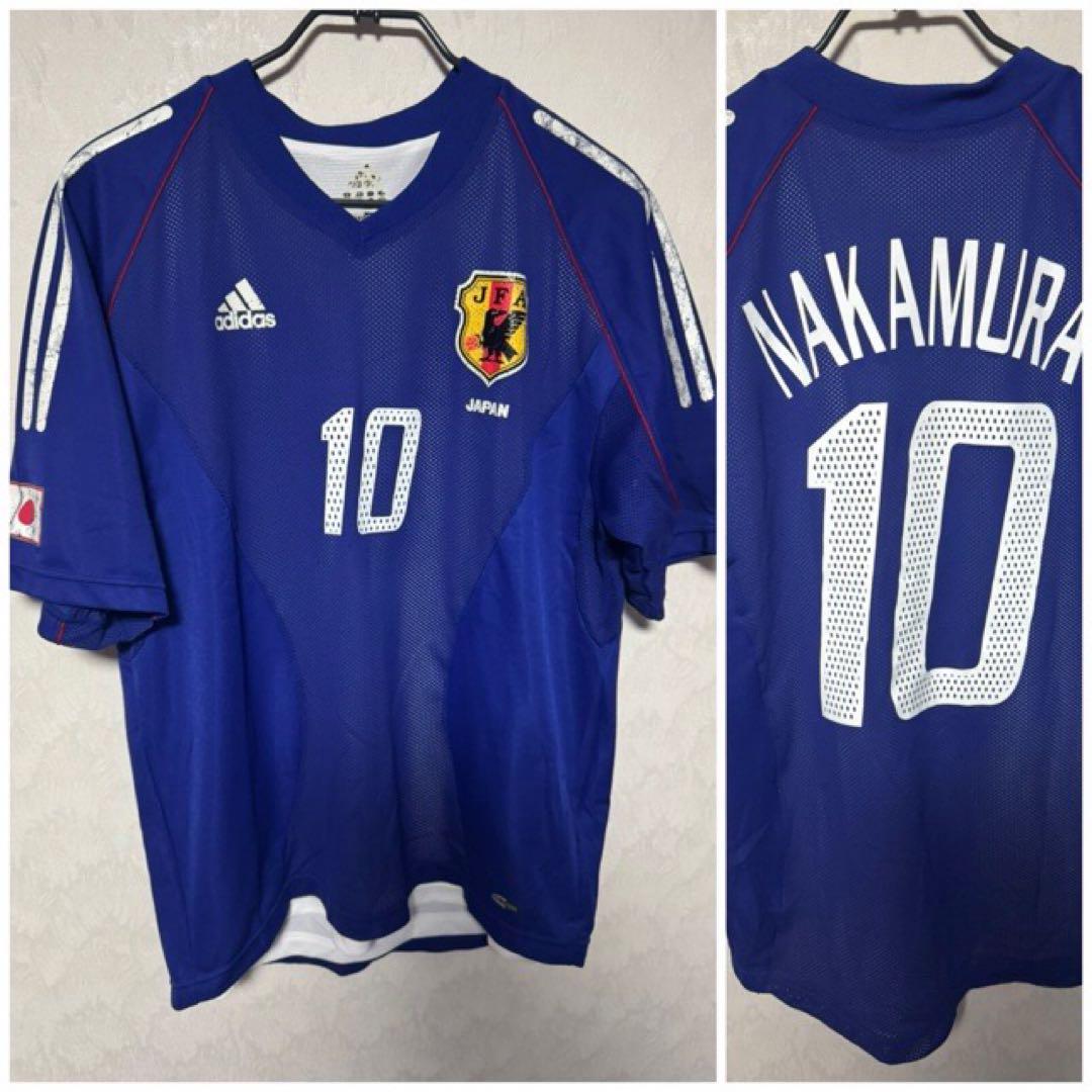 日本代表 ユニフォーム 2002 日韓W杯 アディダス 中村俊輔 Lサイズ
