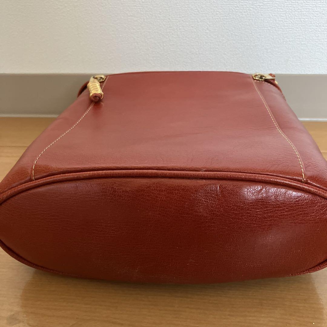 LOEWE オレンジレザー バッグ