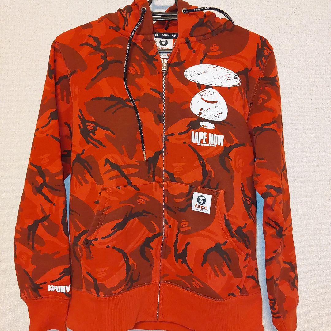 こーてる A BATHING APE 赤迷彩柄パーカー 美品 AAPE A BATHING APE 赤迷彩柄パーカー - メルカリ