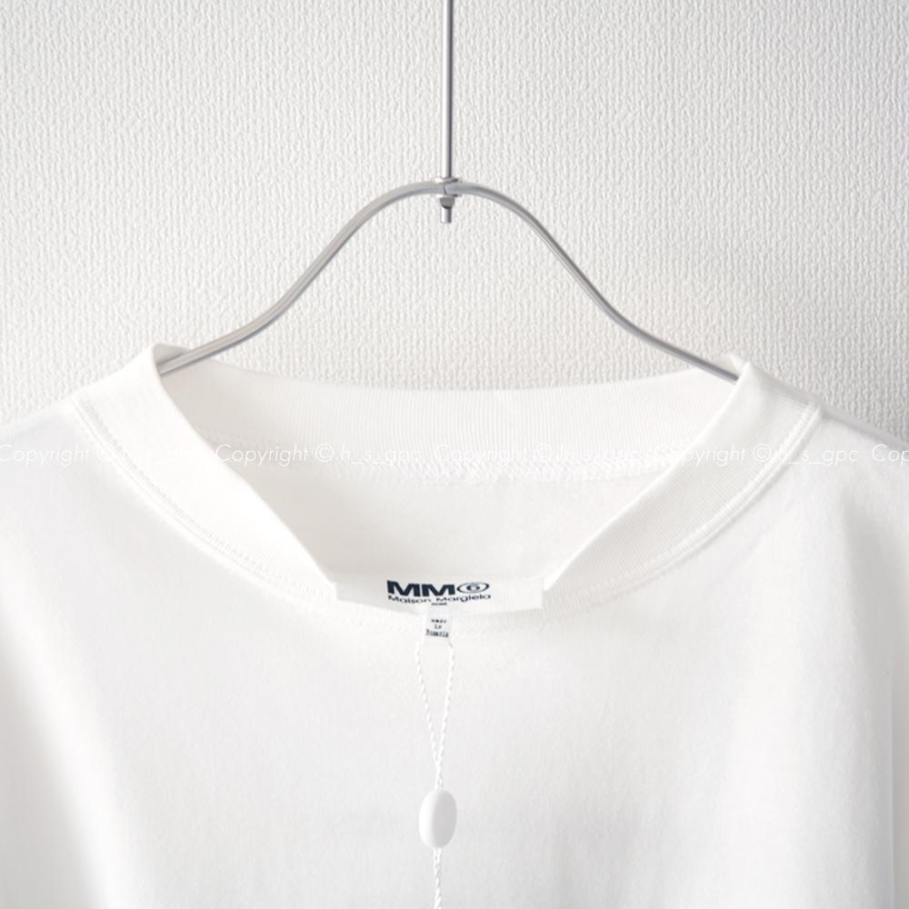 【即出荷】 MM6メゾンマルジェラ スリーブ ドッキング ニット ロンTee トップス