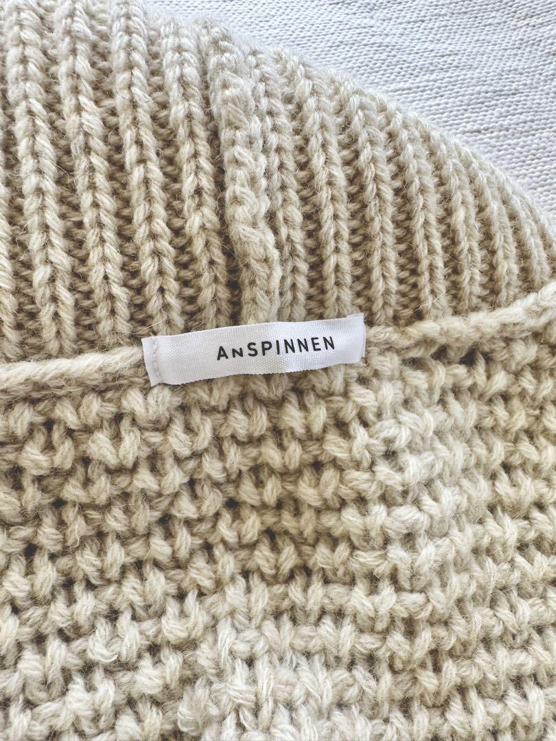 ANSPINNEN スピネン タートルネック ワッフル ベスト ヤクウール
