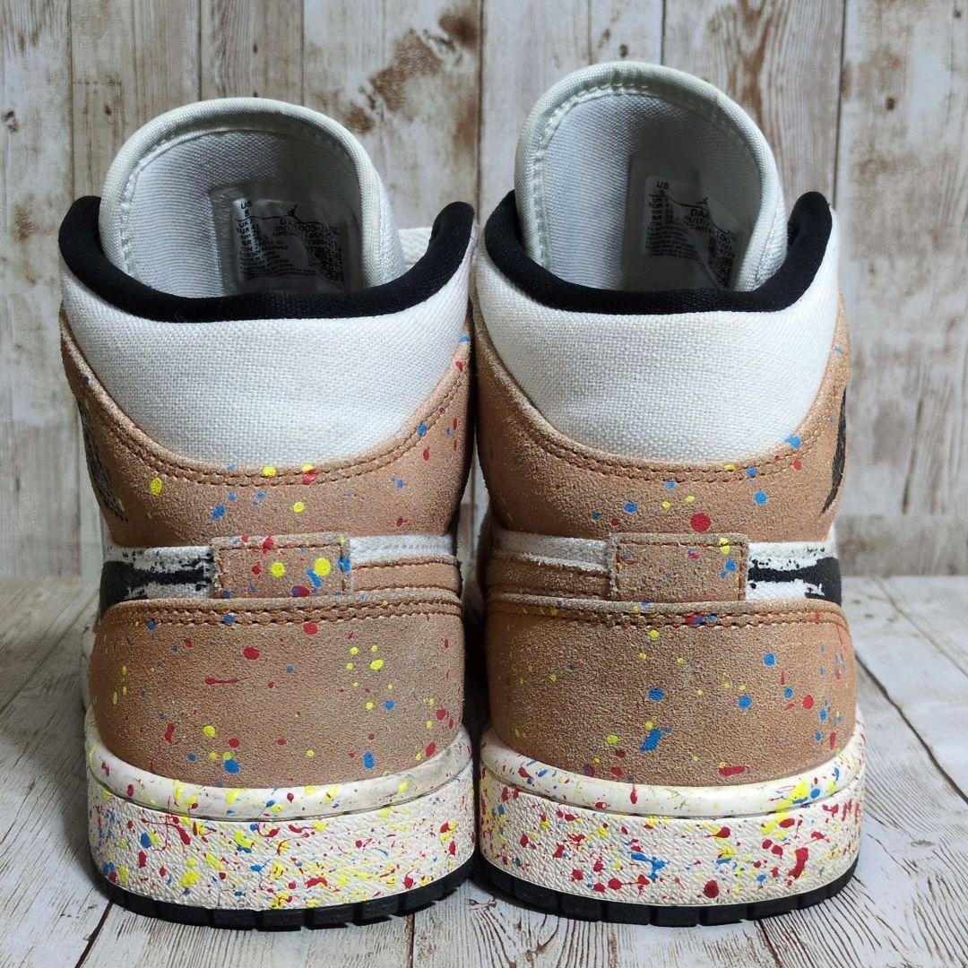 希少✨【NIKE】AIR JORDAN 1 MID SE ブラシストローク