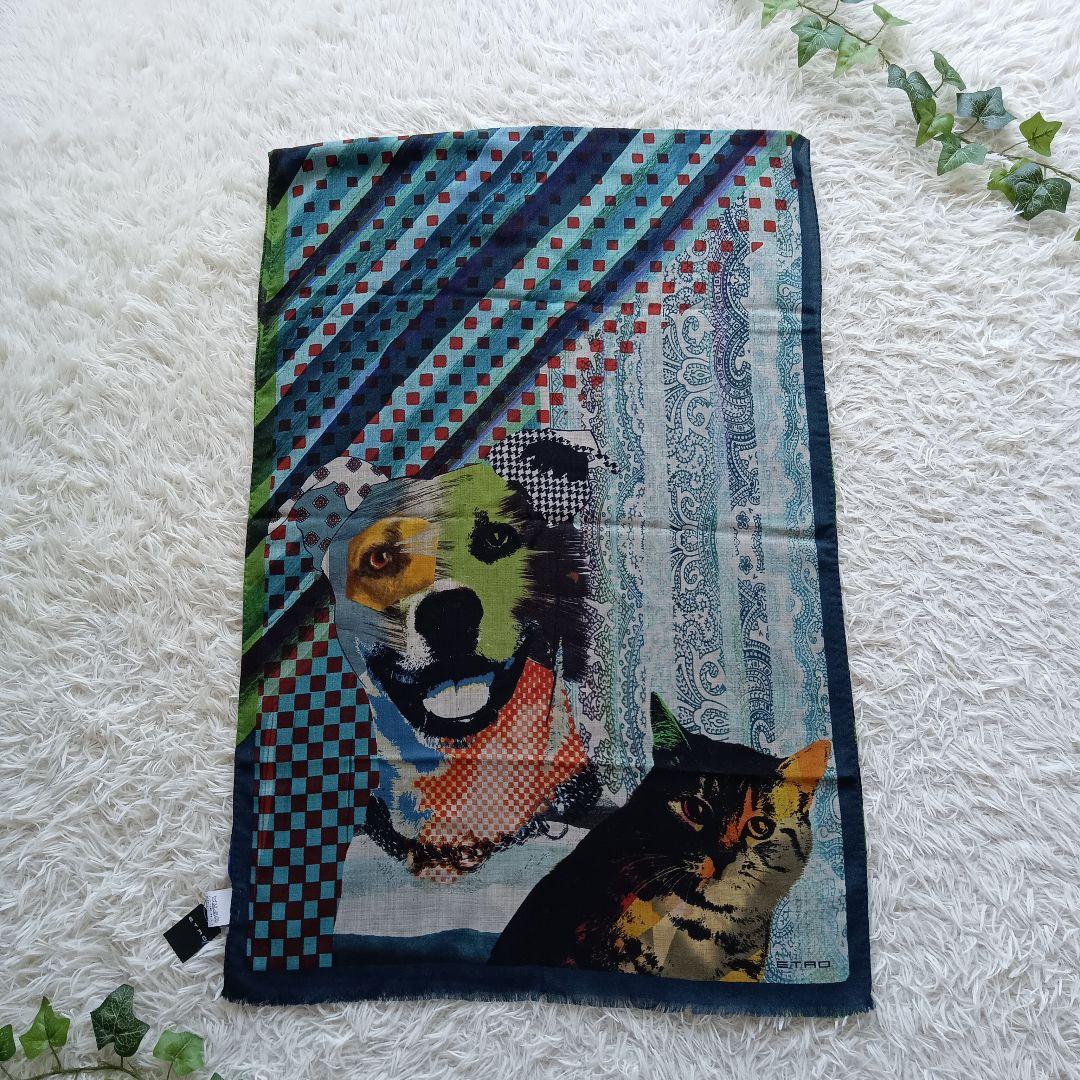 未使用 タグ付き ETRO エトロ ストール マルチカラー 2 Amazon | [エトロ] スカーフ ウール シルク マルチカラー Scarf