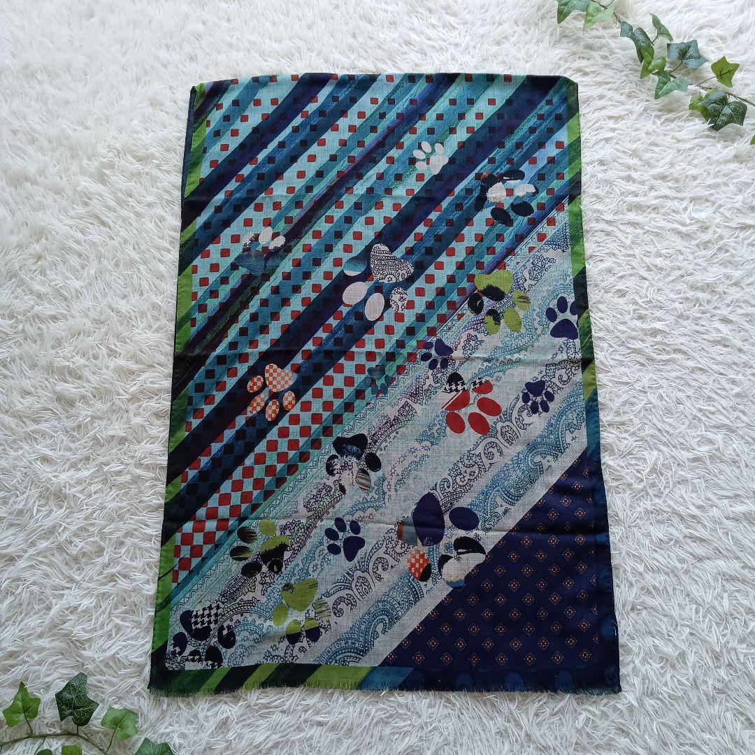 タグ付✨美品》ETRO エトロ メンズ ストール マフラー 動物柄 犬