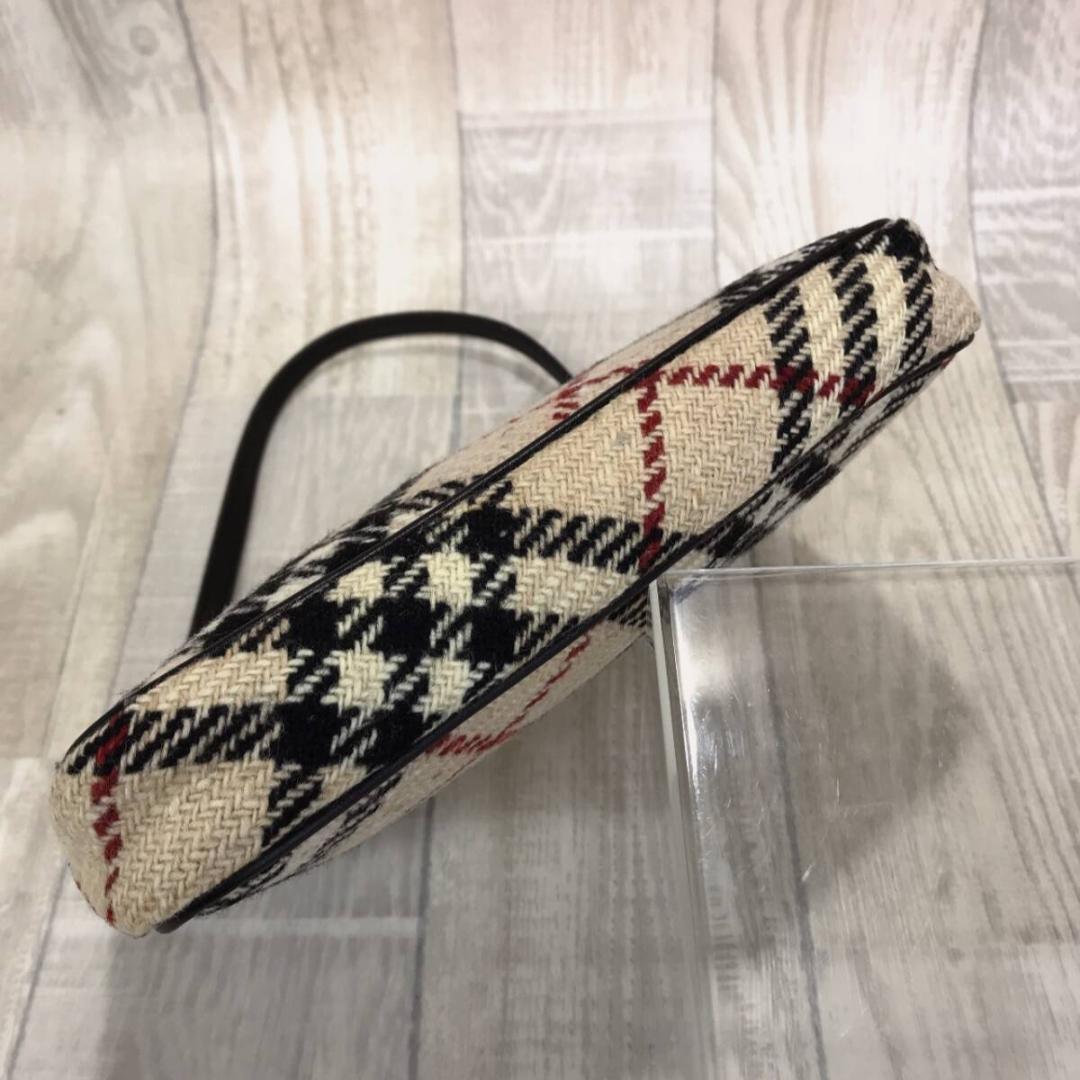 BURBERRY LONDON ツイード ミニバッグ●ベージュ系 ノバチェック