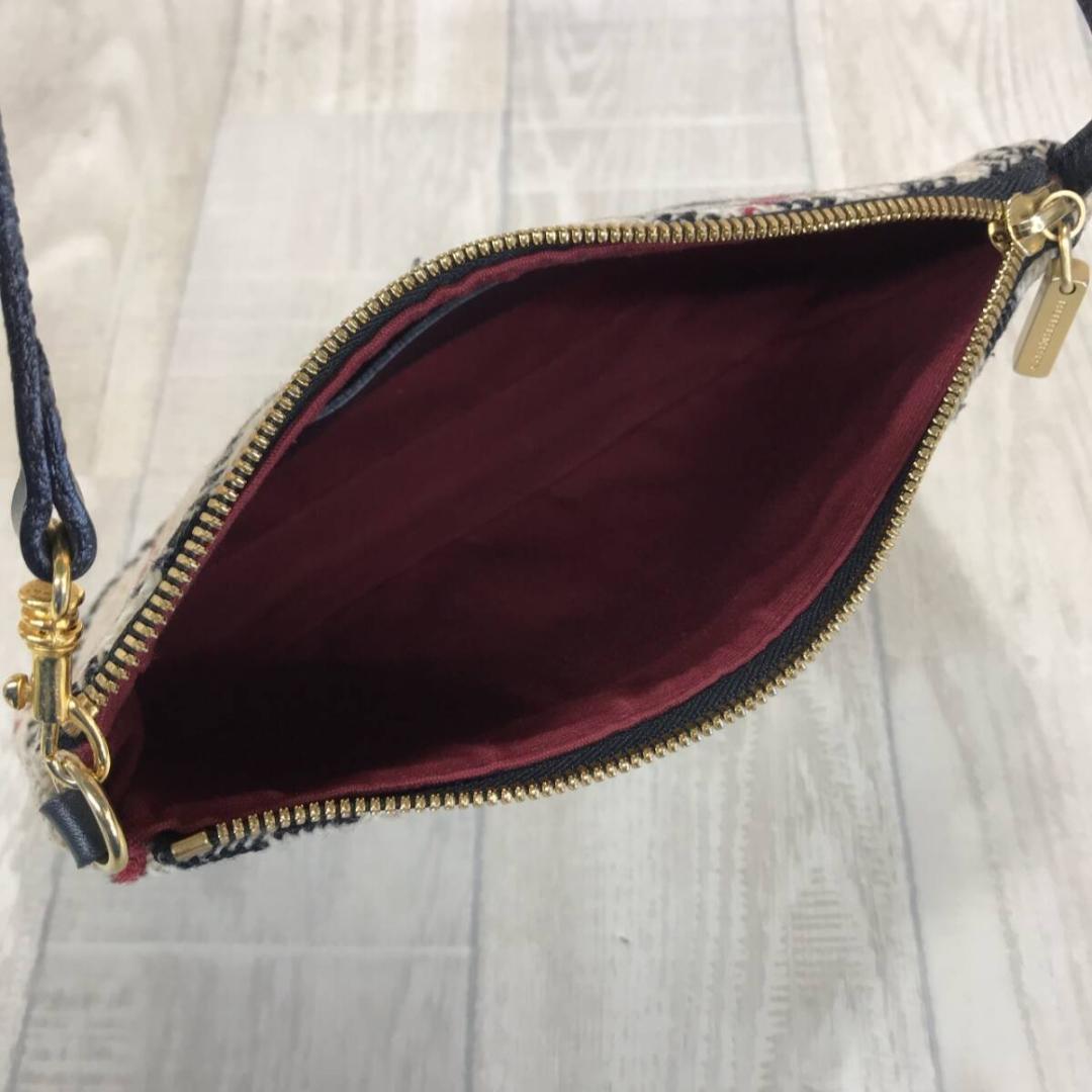 BURBERRY LONDON ツイード ミニバッグ●ベージュ系 ノバチェック