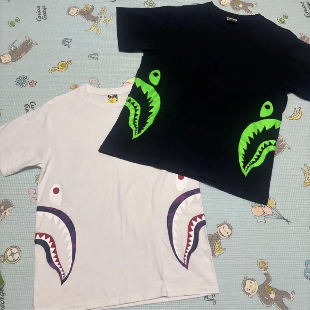 シャークプリント Tシャツ 2枚セット