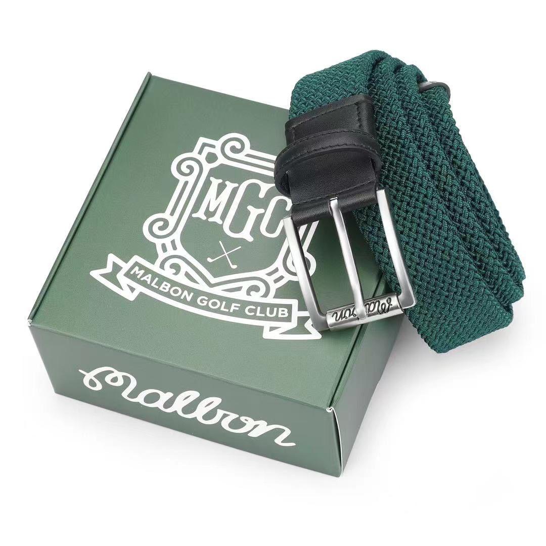 マルボン ゴルフ Malbon メンズ ベルト 箱付き