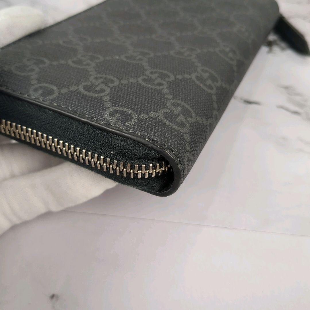 【美品】GUCCI☆GGスプリーム　ウルフ　タイガー　ラウンドジップ　長財布