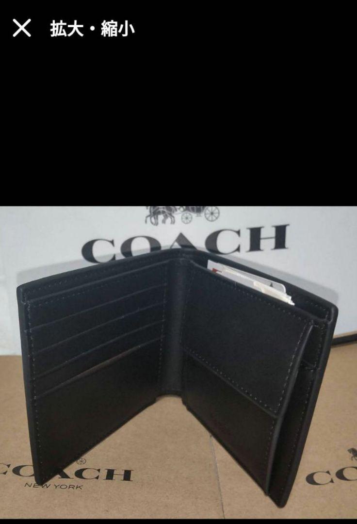 COACH 　二つ折り財布　 ブラックマルチ ファッション 通販ファッション - 朝までSALE✨COACH 二つ折り