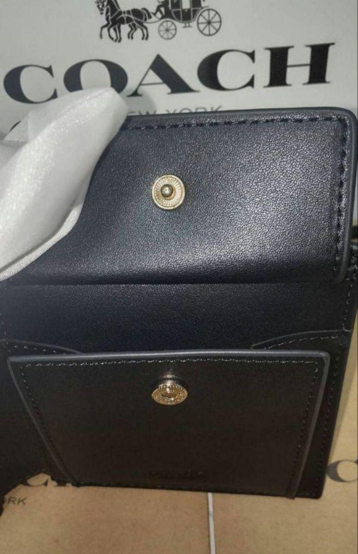COACH 　二つ折り財布　 ブラックマルチ ファッション 通販ファッション - 朝までSALE✨COACH 二つ折り
