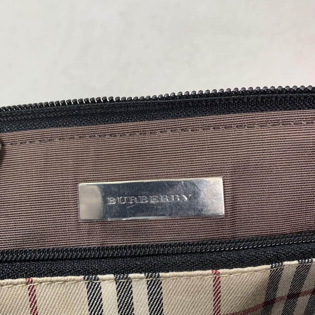 ☆未使用☆ Burberry サフィアーノレザー ノバチェック ハンドバッグ 画像12