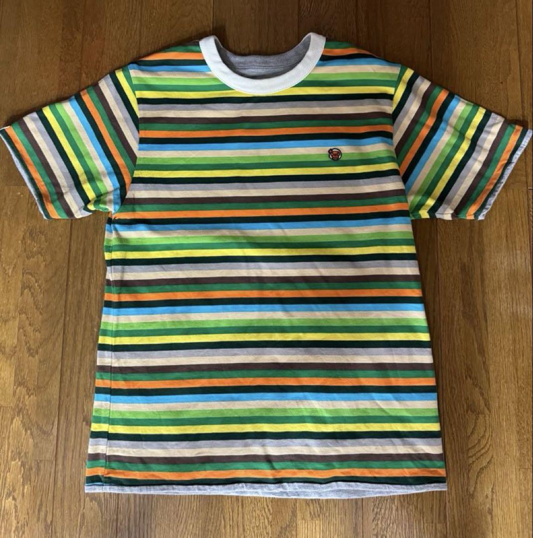 アベイシングエイプ リバーシブル Tシャツ グレーベビーマイロ