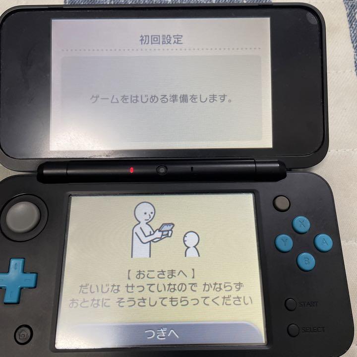 Newニンテンドー2DS LL ブラック×ターコイズ＋カセット