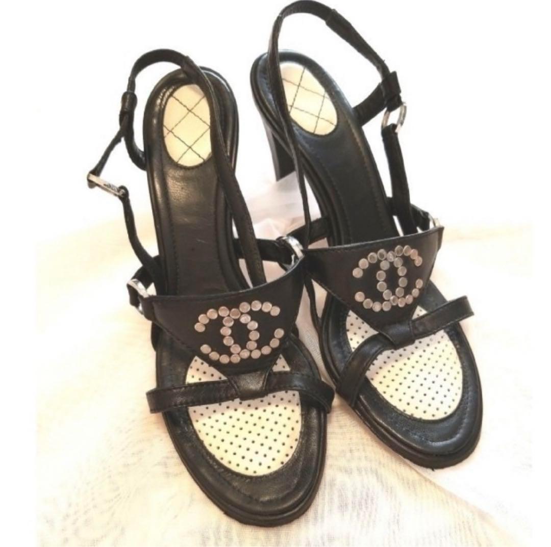 CHANEL　シャネル　サンダル　36　23cm　ココマーク　靴　ココマーク