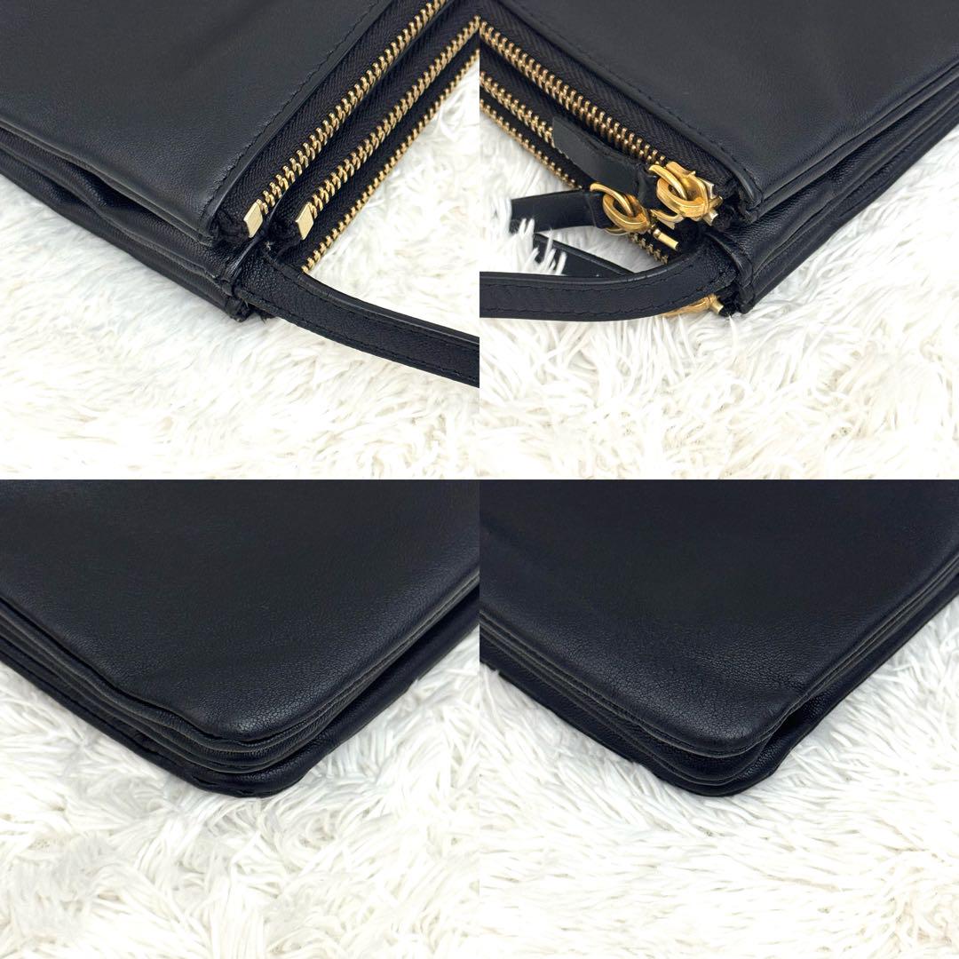 CELINE セリーヌ トリオ ショルダーバッグ ブラック フィービー CELINE セリーヌ トリオ ショルダーバッグ ブラック フィービー