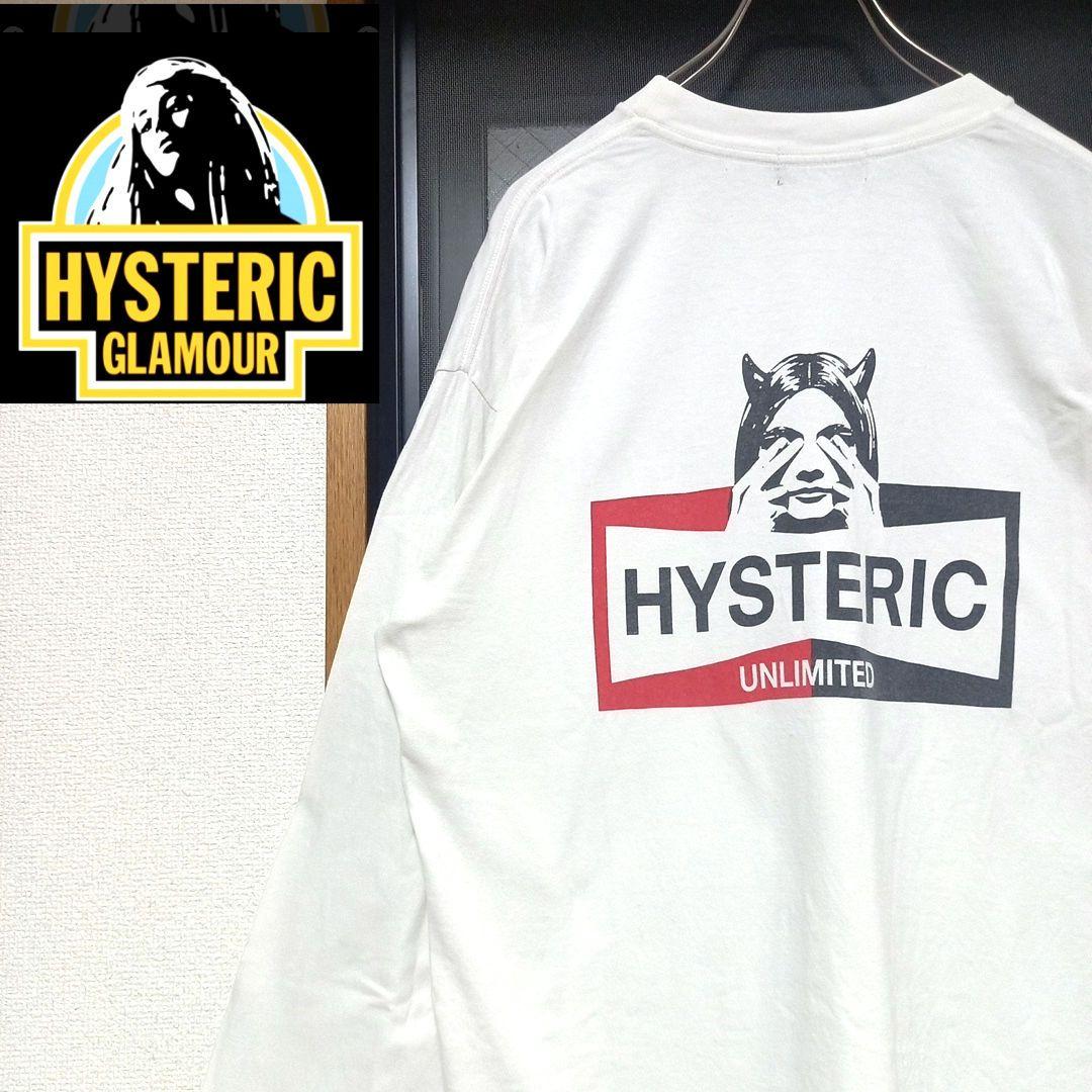タグ付き ヒステリックグラマー デビルガールバックプリントロンT LS Mサイズ