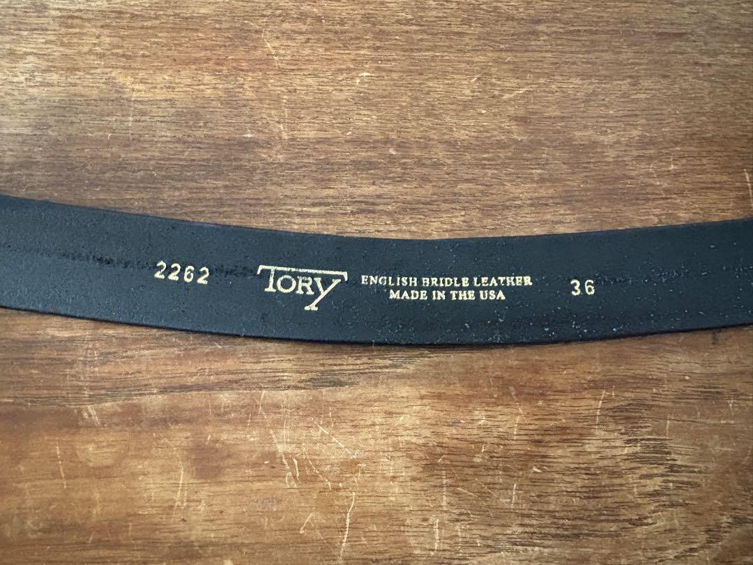 美品　TORY イングリッシュブライドルレザー ベルト 36