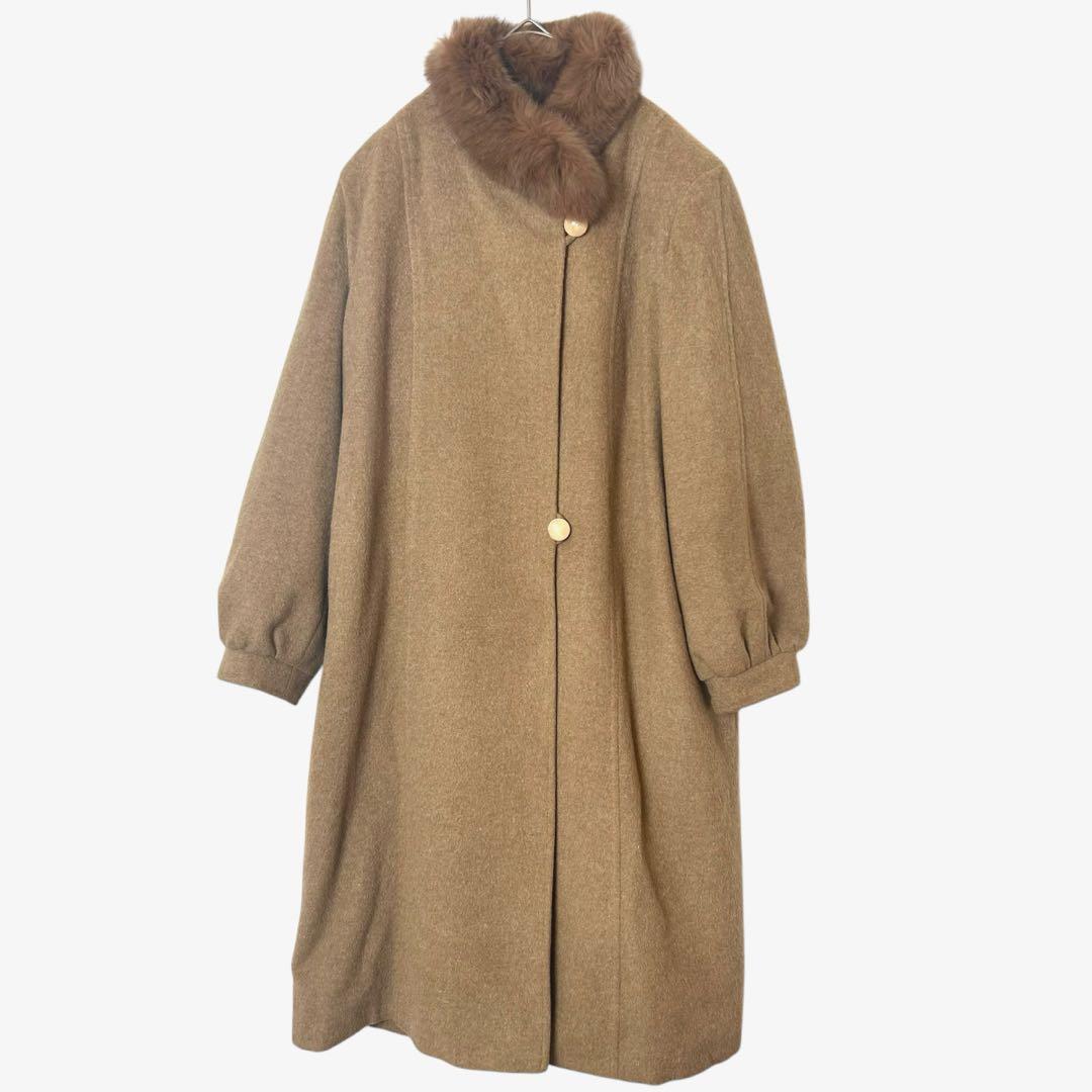 Madere マデール セキファッションズ ロングコート チンチラ混 ファーL