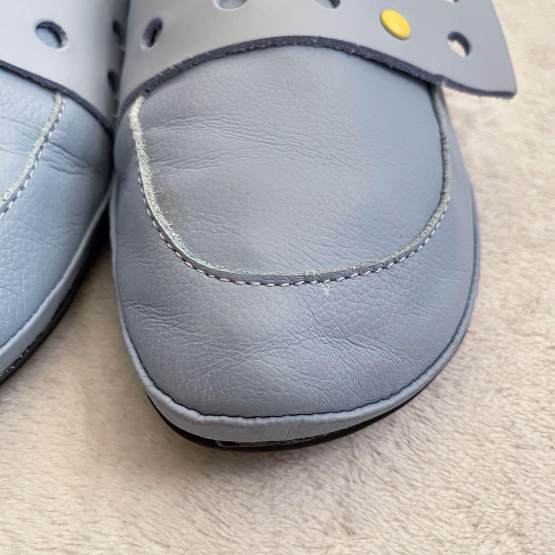 【極美品✨】Camper TWINS パンチングレザー　フラットシューズ　39