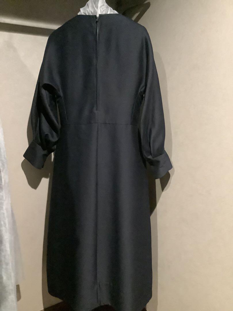 エブール　ネイビー　ロングワンピース サイズ38 タグ付き新品