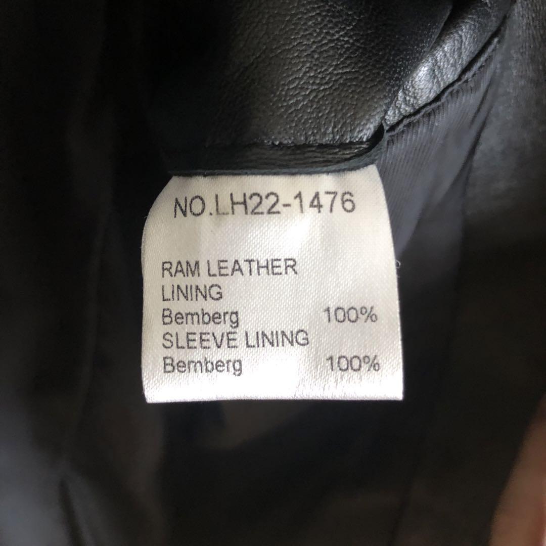 上質ラムレザー使用 LITHUM HOMME レザージャケット　ライダース