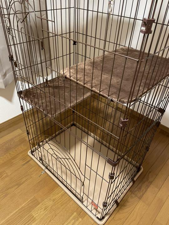 超激安格安 猫 ゲージ キャットケージ 猫用ゲージ キャットケージ三段 ZRuEG-m79658296114 大人気爆買い