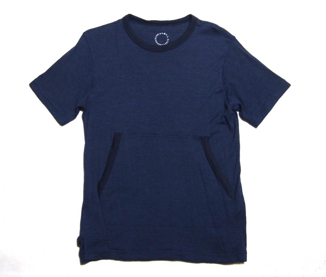 山と道 Light Merino Kangaroo Pocket T サイズS