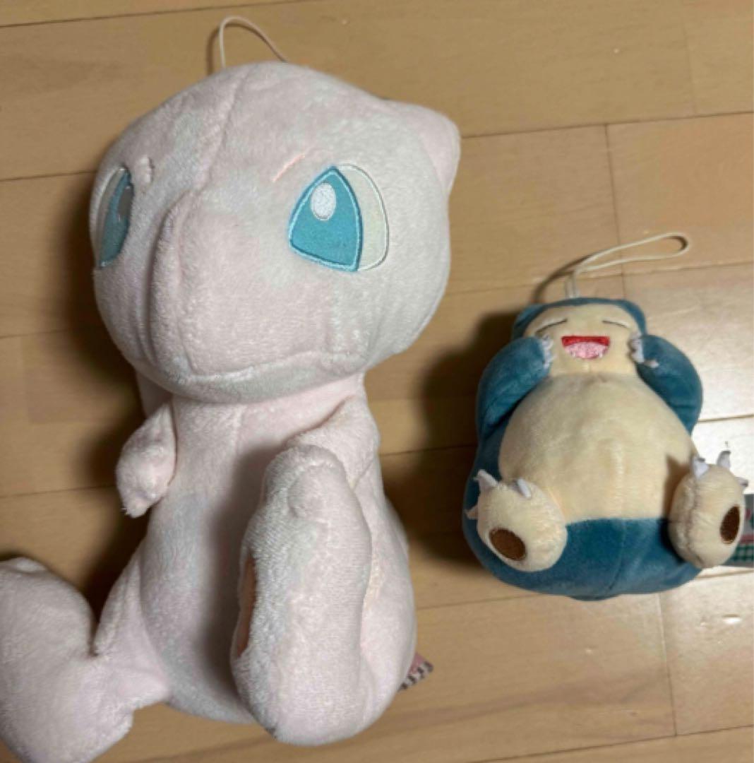 ポケモン　ぬいぐるみ　まとめ売り　カビゴン　ミュウ ミュウとカビゴンのぬいぐるみセット - メルカリ