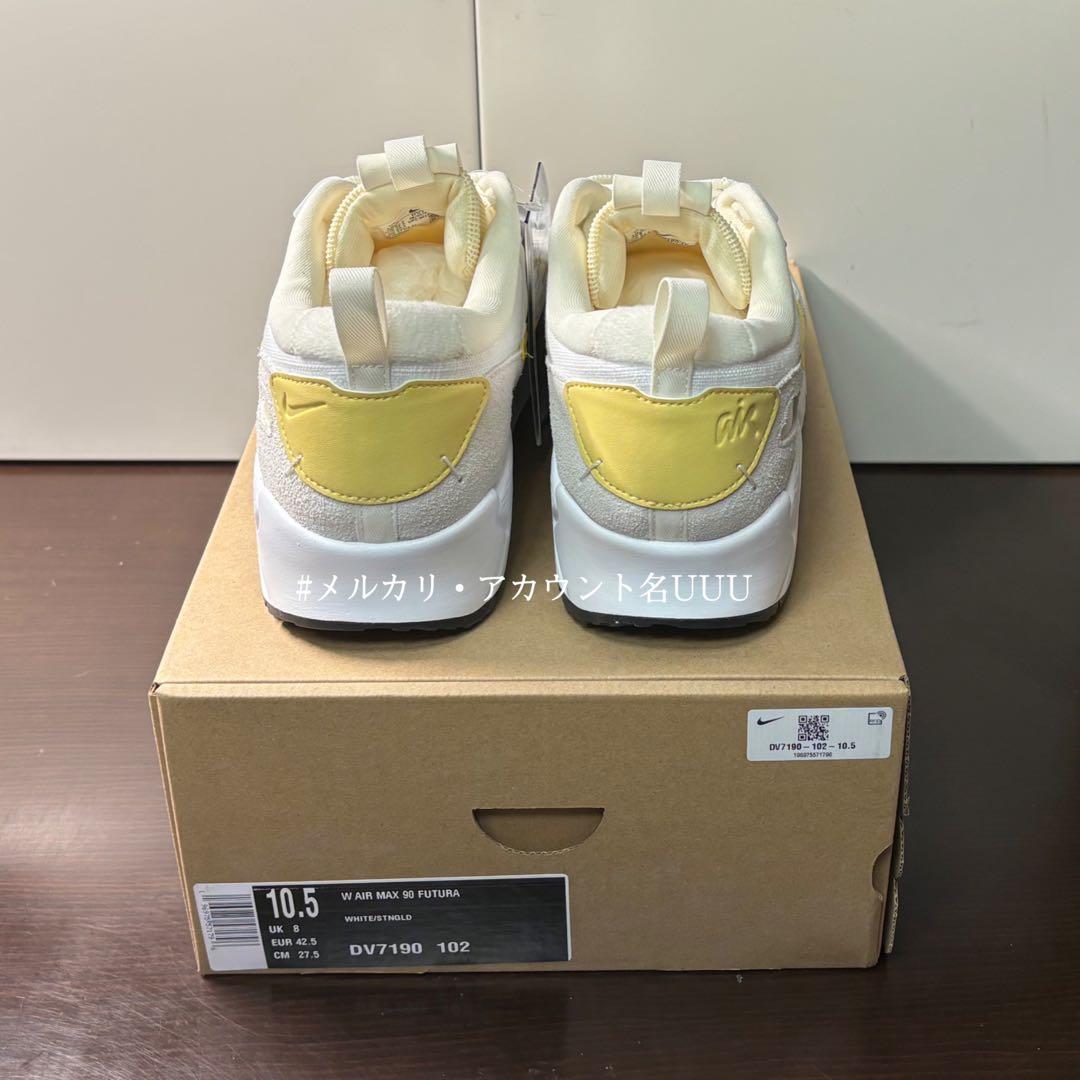 【新品27cm】NIKE エアマックス90 フューチュラ ホワイト/ゴールド 【新品27cm】NIKE エアマックス90 フューチュラ ホワイト/ゴールド