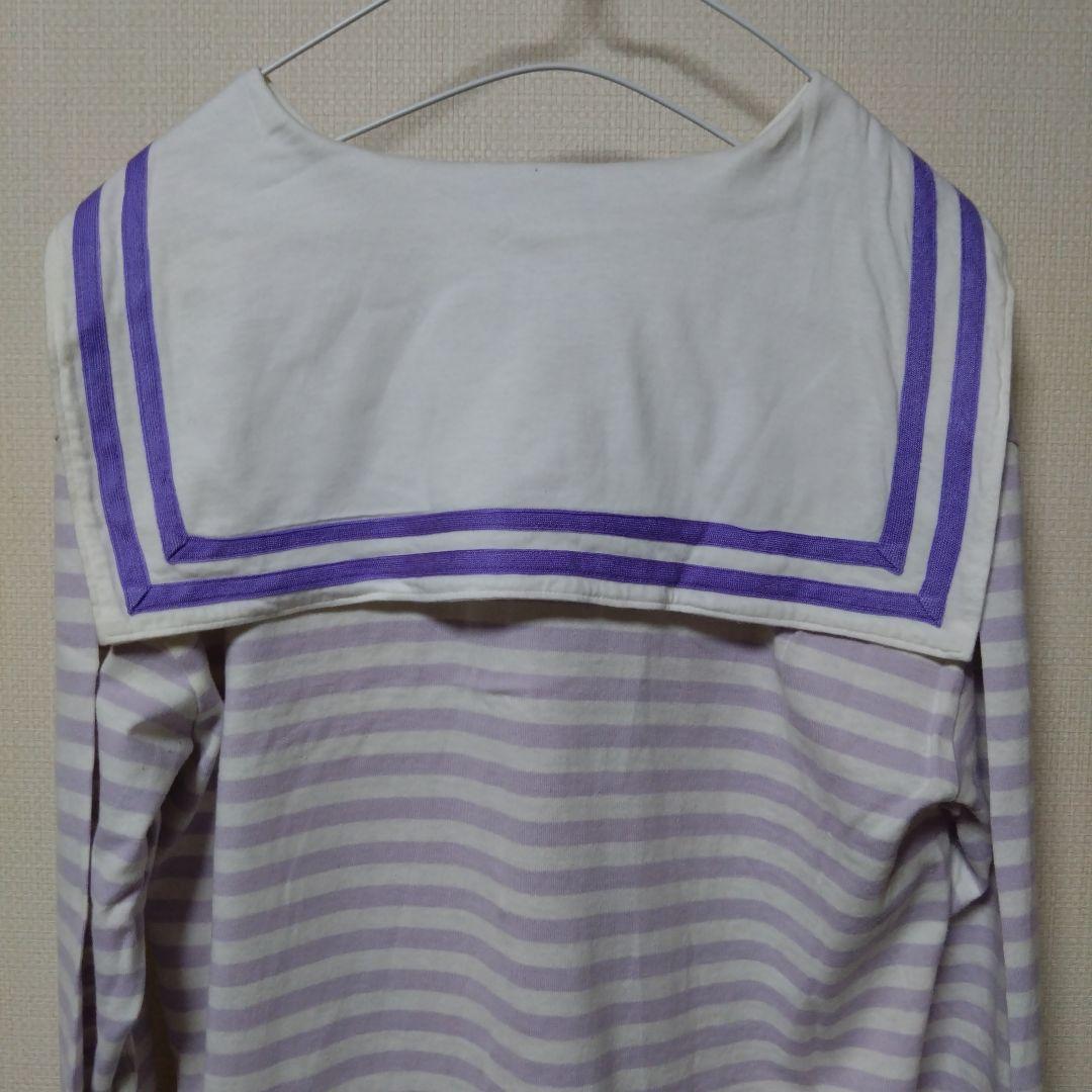 MILKBOY セーラーカラー ボーダー 長袖 Ｌsize 金ボタン