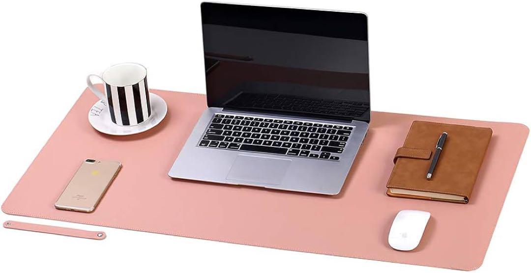 キーボードとマウス用の大型マウスパッド、80 x 40 cm (ピンク)