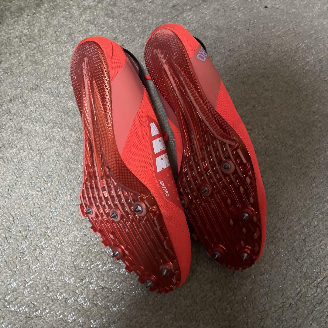 ADIZERO陸上競技用スパイク　赤 27.0