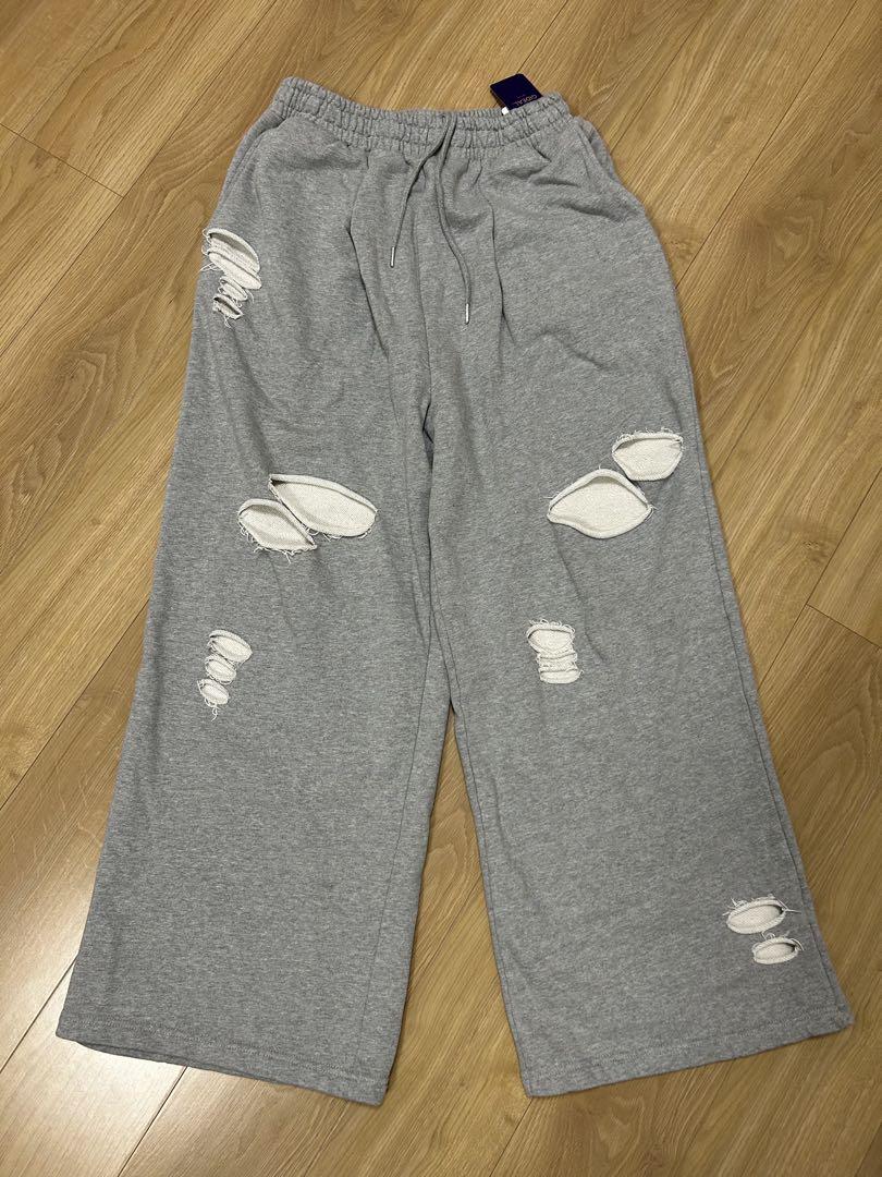 GIDEAL Clash Baggy Sweat Pants グレー　Ｌ