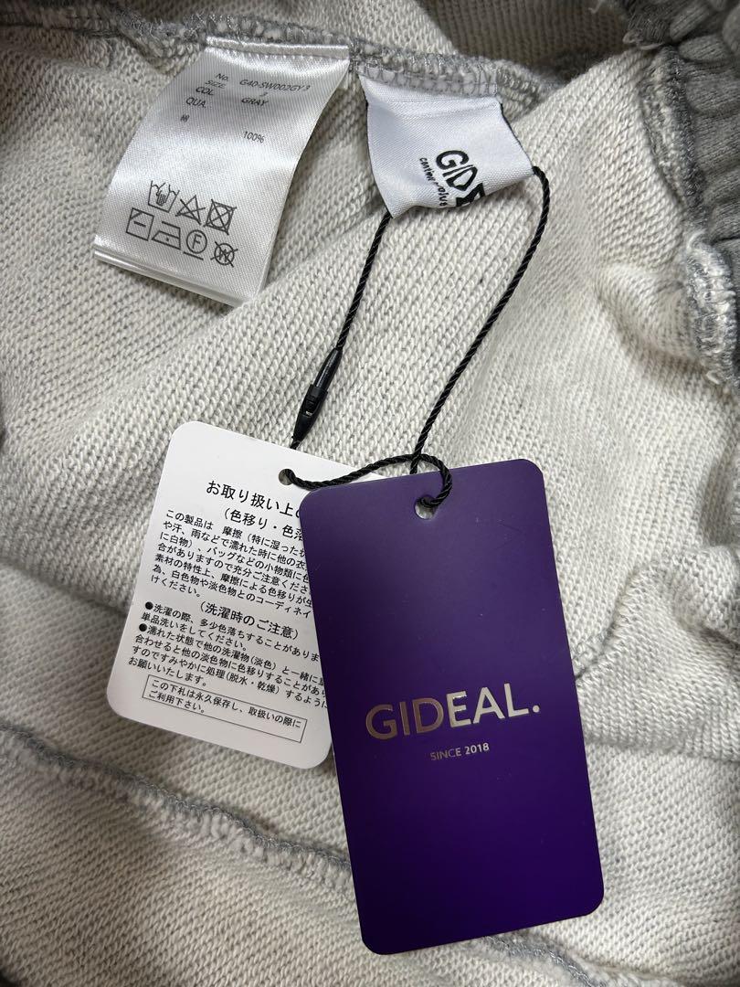 GIDEAL Clash Baggy Sweat Pants グレー　Ｌ