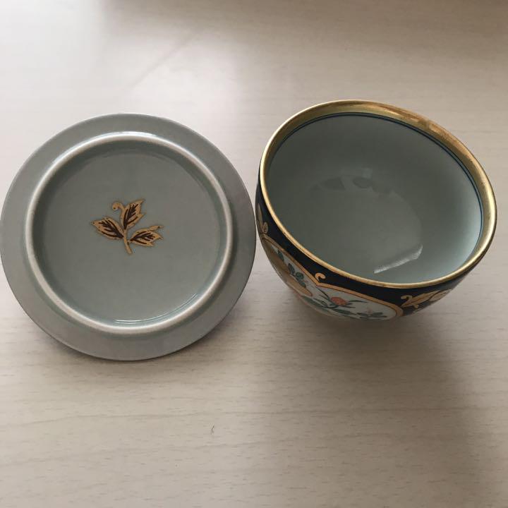 有田焼 清右エ門 古伊万里金彩 蓋付き汲出揃 茶器 湯呑 5客