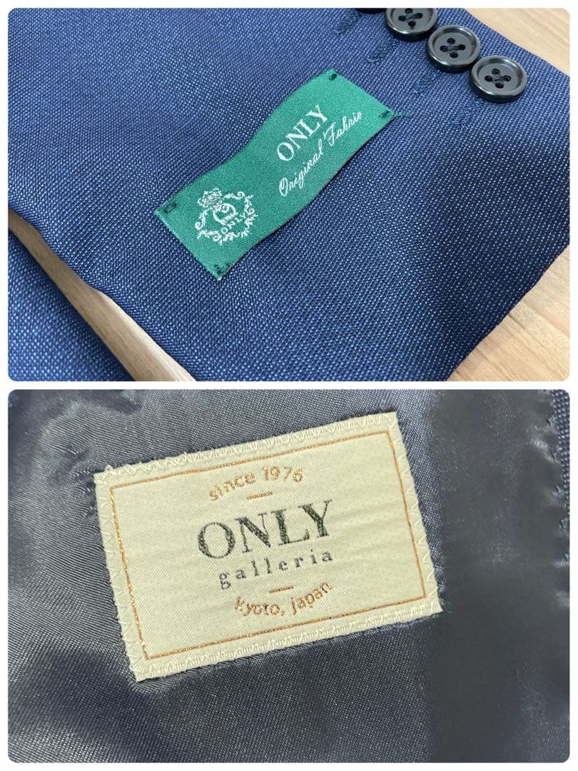 Only galleria 新品未使用 シルク素材高級スリーピーススーツ 気質